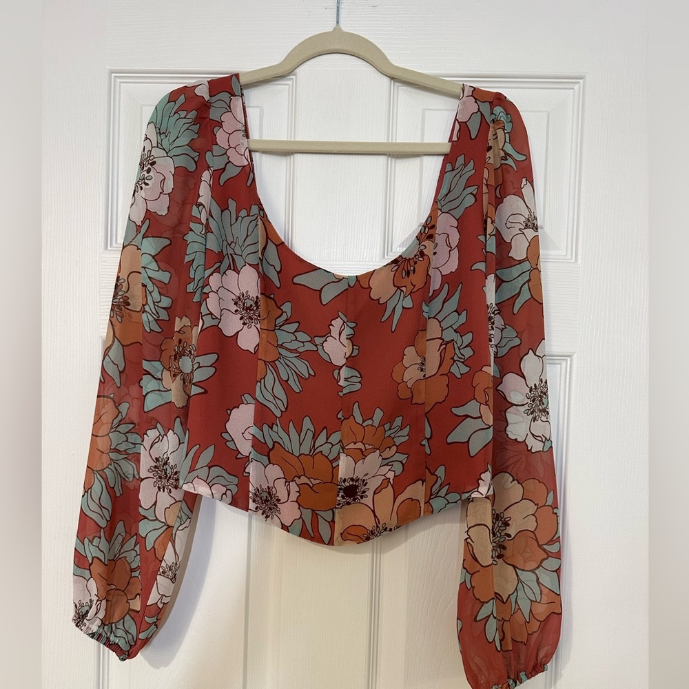 Aritzia Floral Top